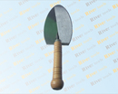 BRICKLAYING TROWEL, WOODEN HANDLE